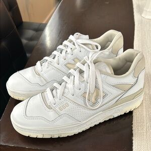 New Balance 550 Women's White and Cream Sneakers